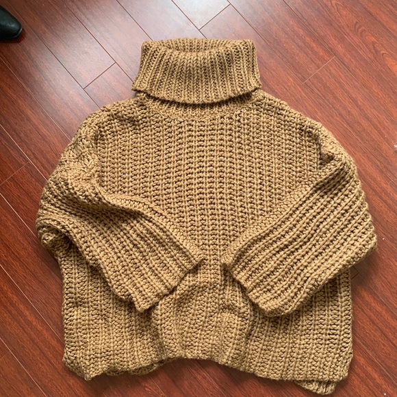Brown Zara Turtleneck Sweater - Picture 2 of 3
